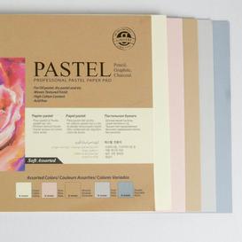Pastel paper pad soft assortment