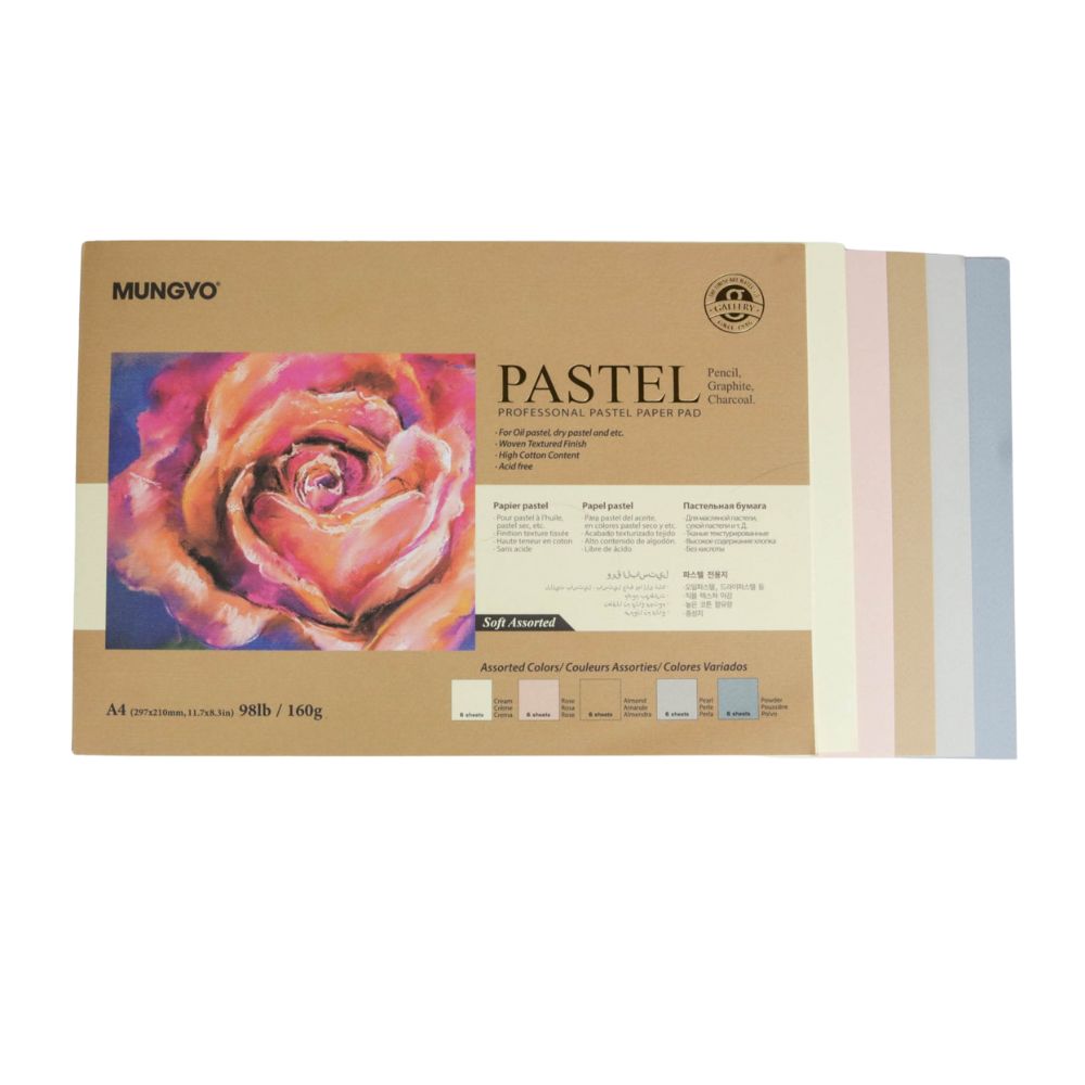 Pastel paper pad soft assortment