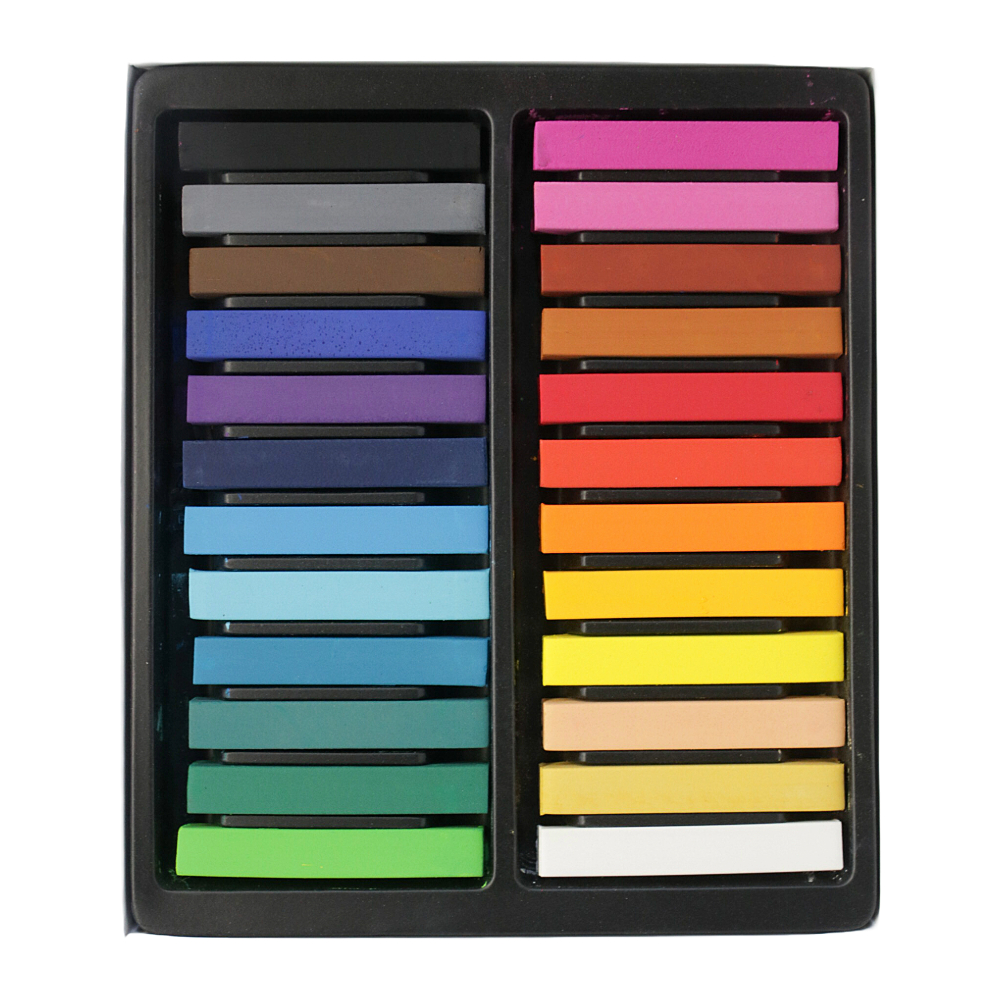 Pastel tendre carré (sec) 24