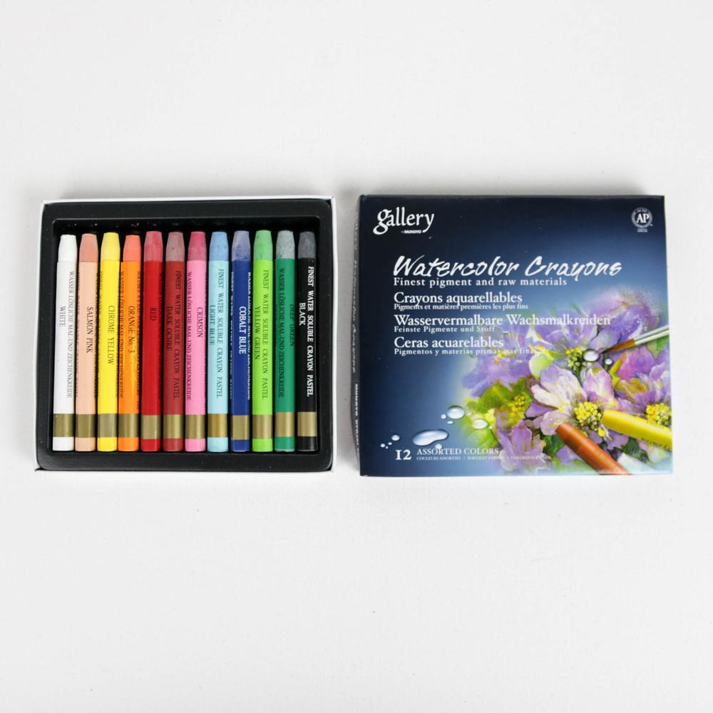 Watercolour crayons 12