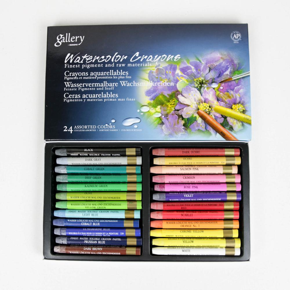 Crayons aquarellables 24