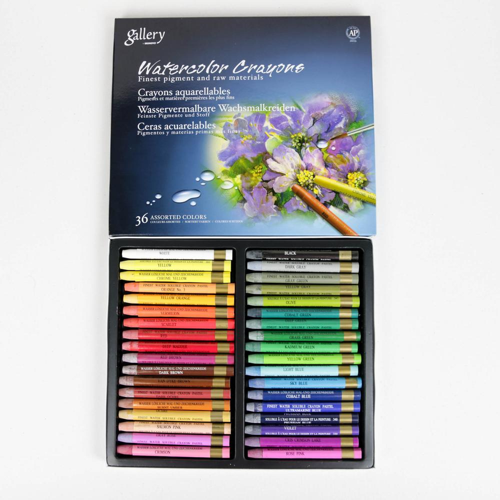 Crayons aquarellables 36