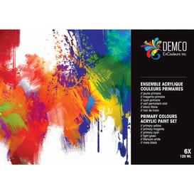 Ensemble acrylique couleurs primaires