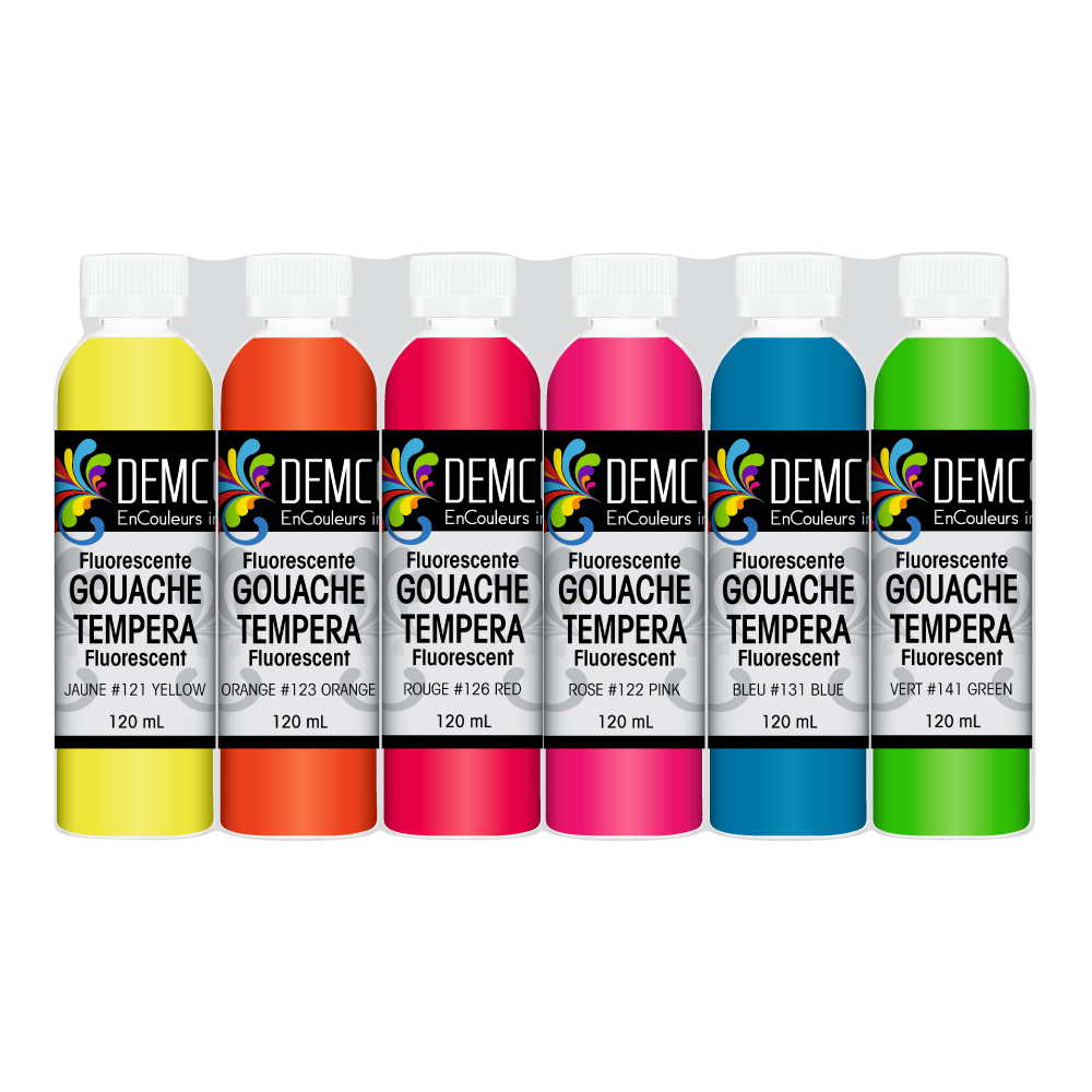 Ensemble gouache DEMCO couleurs fluorescentes