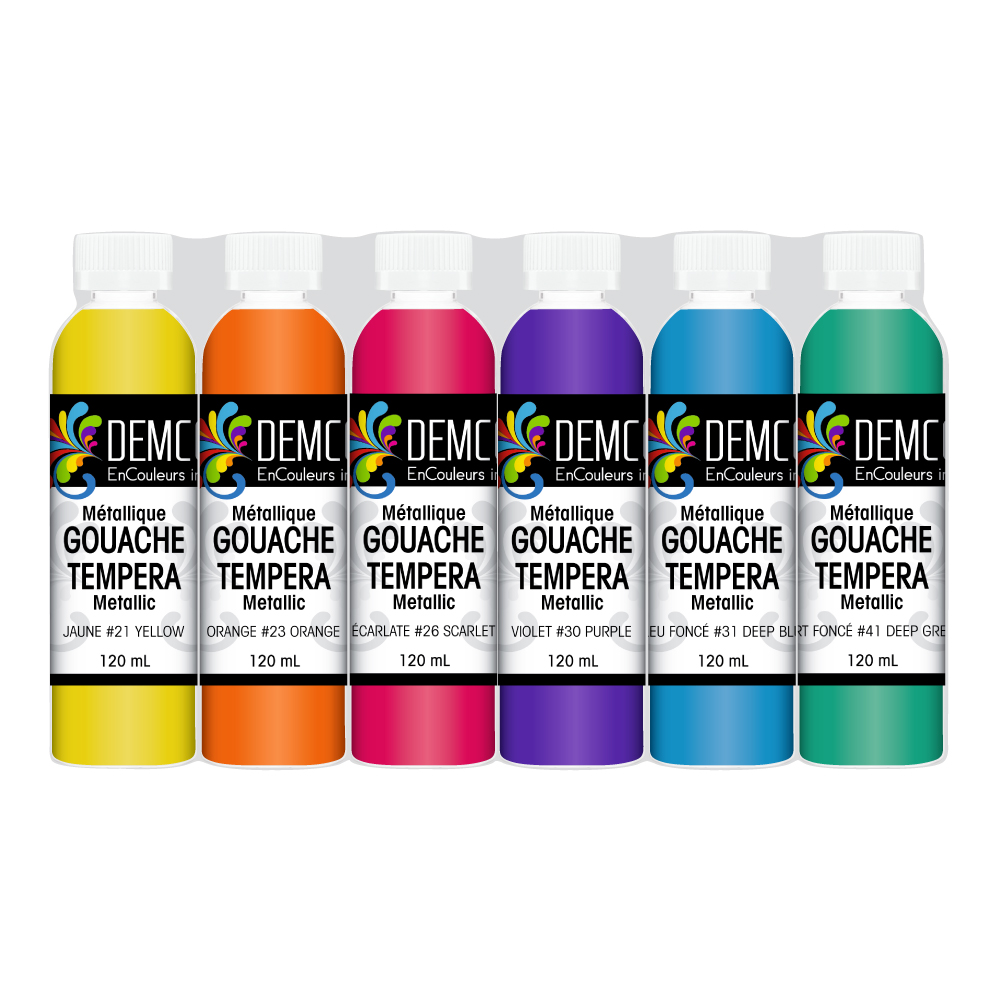 Ensemble gouache DEMCO couleurs métalliques
